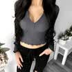 Women Ladies Casual Long Sleeve T-Shirt Knitted Sweater Blouse Sexy Cami Tops
