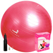 Pierre yoga explosion-proof 65cm yoga ball red with a pump