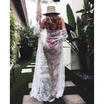 Summer Women Long Beach Dress Swimwear Chiffon Cardigan Kaftan Bikini Cover UP