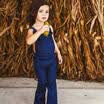 Toddler Kids Girls Denim Strap Bib Pants Romper Jumpsuit Playsuit Clothes 1-6Yrs