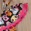 Halloween Kid Baby Girl Strap Lace Tutu Dress Cartoon Skull Casual Dress Clothes