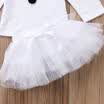 Christmas Baby Kids Girls Princess Snowman Tops Tulle Tutu Party Dress Outfits