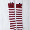 1 PAIRS GIRLS FASHION COTTON KNEE HIGH CHILDREN KIDS SCHOOL SOCKS WITH CAT SIZE