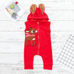US Stock Newborn Baby Girl Boys Christmas Jumpsuit Bodysuit Romper Zipper Outfit