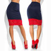 Sexy Women Formal Stretch High Waist Short Bodycon Mini Lace Skirt Pencil Dress