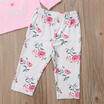 2018 New Autumn Clothes 0-3T Infant Kid Baby Girl T-shirt TopsPants Outfits Set