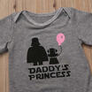Cotton Newborn Baby Girls daddys princess Romper Bodysuit Clothes Outfits UK