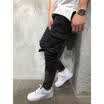 Mens Slim Fit Urban Straight Leg Trousers Casual Pencil Jogger Cargo Pants