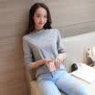 Fashion Boho Women Casual Summer Long Sleeve Cat Cotton T-Shirt Blouse Tops
