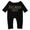 UK Baby Kids Boys Girl Letter Romper Jumpsuit Bodysuit Clothes Outfits 0-5Y