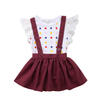 Newborn Infant Baby Girl Romper Tutu Dress Sets 2Pcs Outfits Clothes Bodysuit