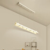 Baycheer HL487486 Ultra Modern White Acrylic 2 Neutral Light Linear Chandelier Lights in Off White