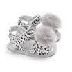 Newborn Baby Girls Leather Sandals Toddler Prewalkers Kids Soft Crib Sole Shoes