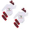 3pcs Newborn Baby Boy Girl Cotton Clothes Jumpsuit Romper Bodysuit Pants Outfits