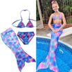 Baby Girl Kids Swimsuit Mermaid Tail Bikini Set Swimsuit Swimming Costume Outfit