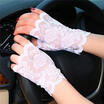 Fashion Women Sexy Lace Sunscreen Fingerless Gloves Driving Anti-UV Party Gloves