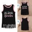Kids Baby Girls Tassel Sleeveless Dress Casual Party Dresses Sundress Outfits