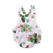 Toddler Baby Girl Kid Floral Backless Romper Jumpsuit Strap Casual Sunsuit Set