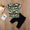 Newest Toddler Kids Boys Camo Tops T-shirt Pants 2Pcs Outfits Set Clothes 1-6T