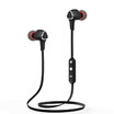 Bluetooth 41 Headphones Outdoor Sport Headsets Stereo Music Earphone Magnetic Suction Built-in Microphone In-line Control