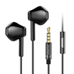 Platinum POLVCDG D1 semi-in-ear headphones wired Apple Android mobile phone universal earplugs millet Huawei OPPO music headset Obsidian black