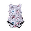 Tassel Newborn Baby Girls Romper Jumpsuit Outfits Casual Clothes Sunsuit 0-18M