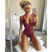 Sexy Womens Lace Lingerie Sleepwear Underwear Babydoll Dress Nightwear Bodysuit