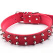 Medium Large Dog Collar Leather Pitbull Rivet Spiked Studded Pet Collar Mastiff