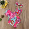 2pcs Newborn Baby Kids Girls Bodysuit Floral Tutu Romper Jumpsuit Outfit Clothes