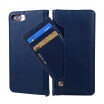 New iPhoneXS Max Mobile Shell Multifunction Protection Leather Case Samsung Mobile Shell Blue