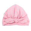 Dot Baby Girl Hat with Bow Candy Color Baby Turban Cap for Girls Elastic Infant Accessories 1 PC