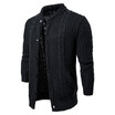 AOWOFS mens solid color knit cardigan sweater coat spot foreign trade YM020