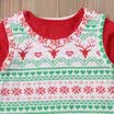 US Christmas Newborn Baby Girl Clothes Long T-shirt Dress Princess Dress Outfits