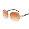 New Arrival Luxury Diamond rimless sunglasses Good Quality women Fashion Oval goggle sun glasses for Travel