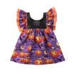Princess Toddler Baby Girl Pumpkin Sleeveless Party Dress Halloween Clothes 1-6Y
