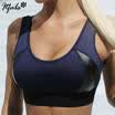 Women Yoga Fitness Stretch Workout Tank Top Seamless Racerback Padded Sports Bra