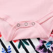 Newborn Kids Baby Girls Cotton Tops Romper Pants 3Pcs Outfits Set Clothes 0-18M