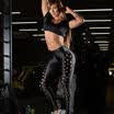 Women Yoga Pants Ladies Fitness Leggings Running Gym Exercise Sports Trousers AU