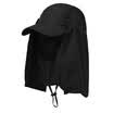 Deportes al aire libre Senderismo Visera Sombrero Protección UV Cara Cuello Cubierta Pesca Gorra de protección solar