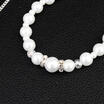 Freshwater Pearl White drop Pearl Necklace Beaded 52cm Long Chain Rope Bead UK