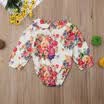 Newborn Kids Baby Girl Long Sleeve Floral Romper Bodysuit Jumpsuit Clothes