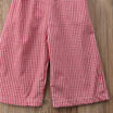 Toddler Infant Baby Girl Red Plaid Romper Trousers Jumpsuit Clothes Outfits 1-6T