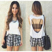 HOT Women Summer Vest Tops Sleeveless Shirt Blouse Casual Tank Tops T-Shirt ZZ