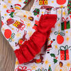 Christmas Toddler Kids Baby Girl Dress Tops BlouseHeadband Outfits Clothes Set