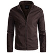 AOWOFS winter new European code solid color jacket stand collar jacket large size mens jacket YJ002
