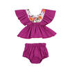 Toddler Kids Baby Girls Outfit Clothes T-shirt TopsPantsShortsBriefs 2PCS Set