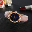 Starry Sky Masonry Watch Waterproof Magnet Strap Buckle Leather Luxury Watch