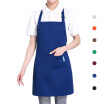 Esonmus Adults Polyester Kitchen BBQ Restaurant Apron with Adjustable Neck Belt 2 Pockets for Cooking Baking Gardening for Men Wom