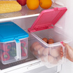 Long Shida LONGSTAR kitchen grains bucket grain storage box transparent rice barrels plastic 6L peach powder LJ-0120