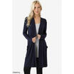 Womens Long Sleeve Open Front Solid Slim Fit Long Cardigan Outwear Coat Loose